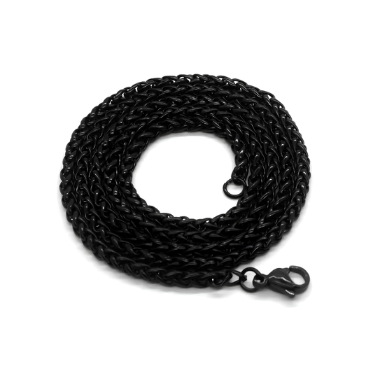 Black stainless steel chain