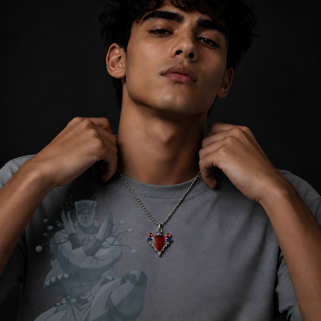 Collar Piedra roja de Aja